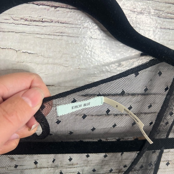 Urban Outfitters kimchi blue lace overlay sheer dress floral size 8 - Picture 4 of 7